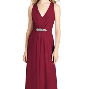 Jenny Packham Jewel Belt Chiffon A-Line Gown